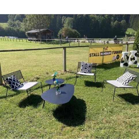 Lounger BIARRITZ COSMOS BLACK schwarz outdoor mieten - bei SUITESTUFF GmbH - Rottach Egern