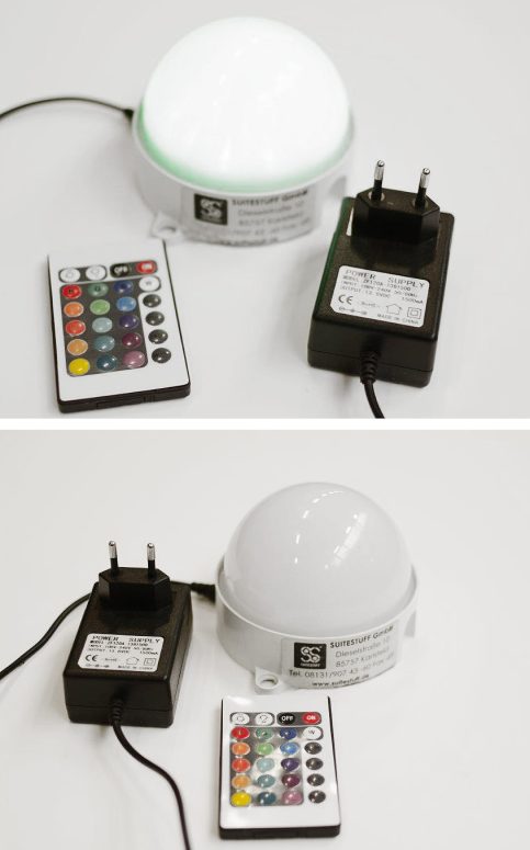 LED - Einheit Delight mit Fernbedienung mehrere Farben mieten - bei SUITESTUFF GmbH